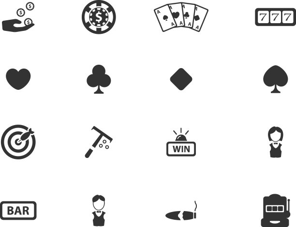 赌场简单的图标素材图片