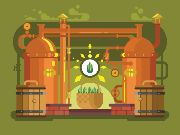 啤酒厂啤酒设计平面图片下载