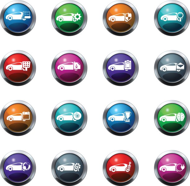汽车服务图标集图片下载
