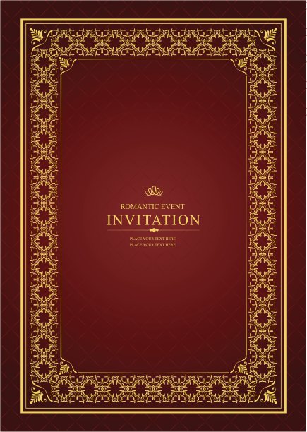 棕色背景上的金色装饰。可以作为邀请车吗图片下载