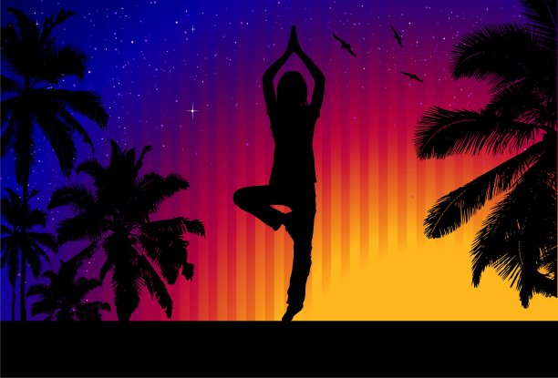 瑜伽的夏天图片下载