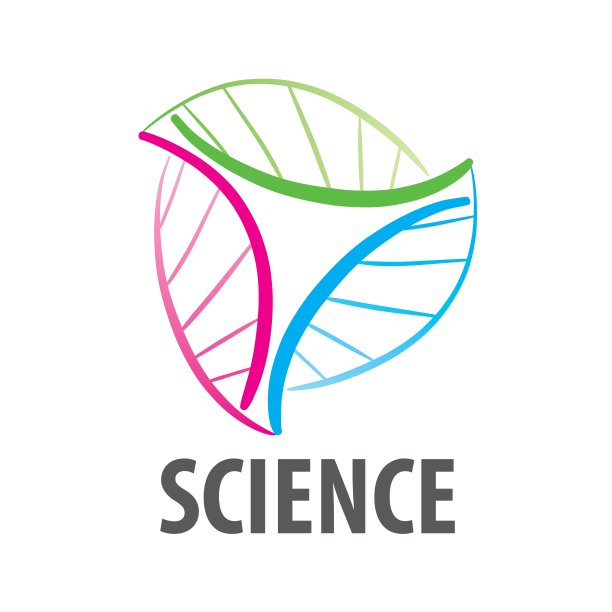 DNA载体标志以多色花朵的形式呈现图片下载