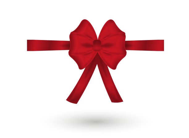 红色的优雅的蝴蝶结图片下载