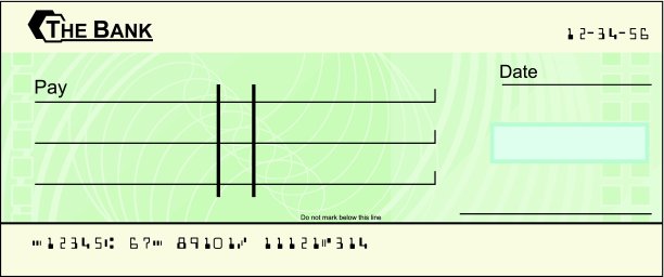 空白支票插图图片下载