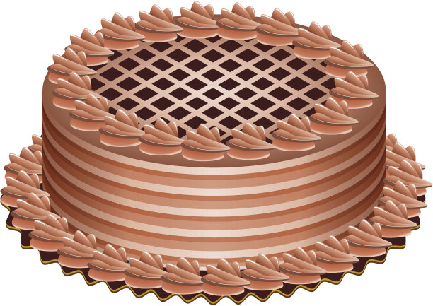 向量巧克力蛋糕图片下载