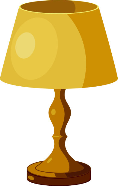 黄色灯罩。eps10图片下载