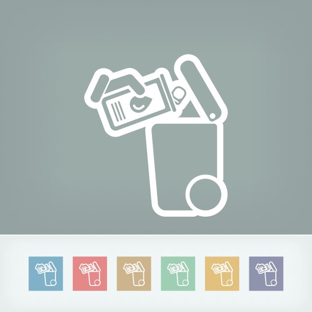 分类废物收集图标图片下载