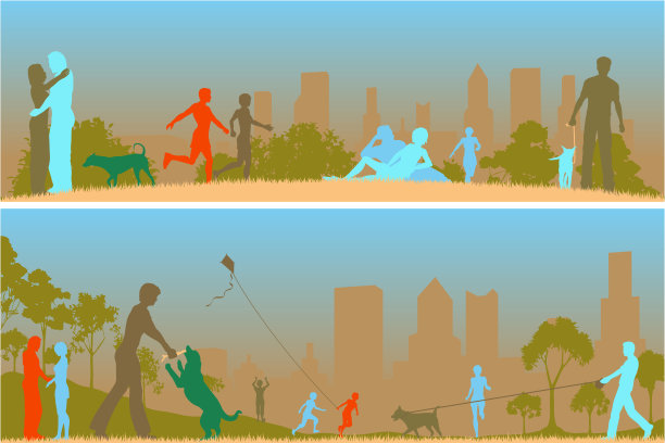 健美的公园图片下载