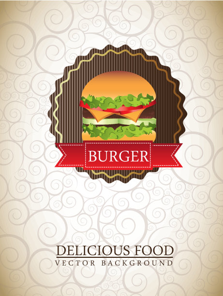 汉堡的标签图片下载