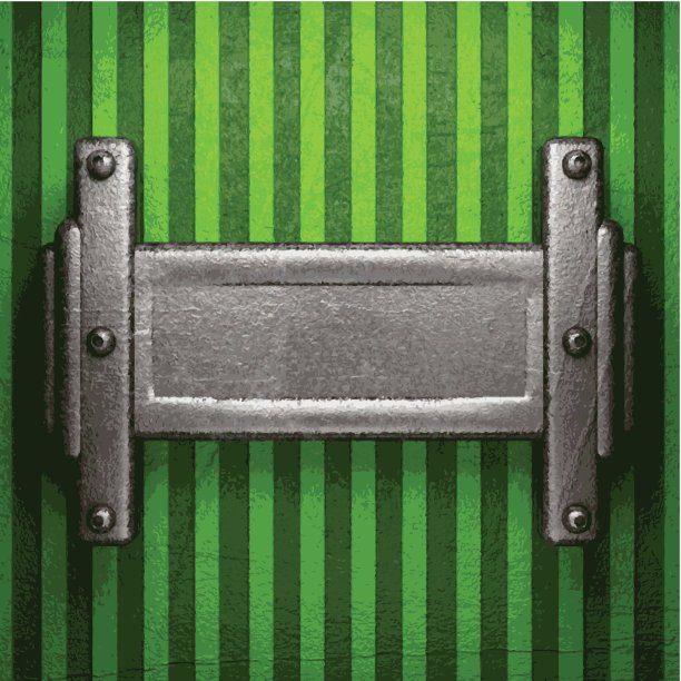 绿色背景上的金属图片下载