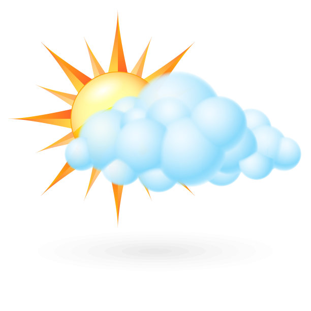 太阳和云图片下载