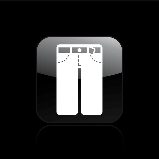 向量插图的裤子图标图片下载