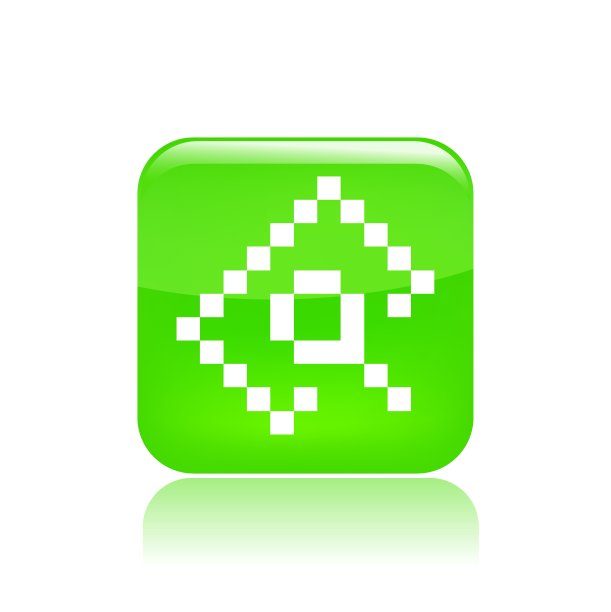 矢量插图的像素计算机图标图片下载