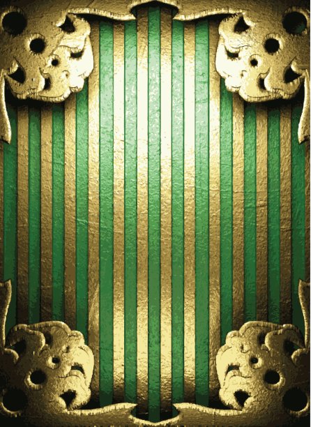 绿色背景上的金色图片下载