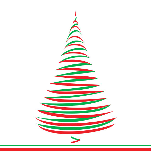 圣诞树上的白色图片下载