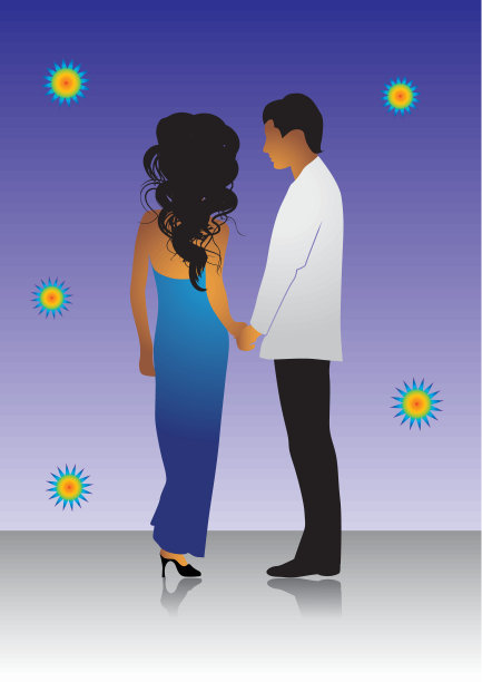 幸福的一对是相爱的图片下载