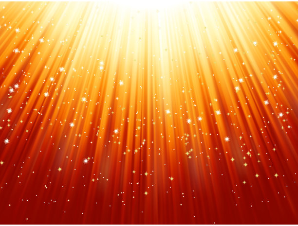 金色的雪花和星星。EPS 8图片下载