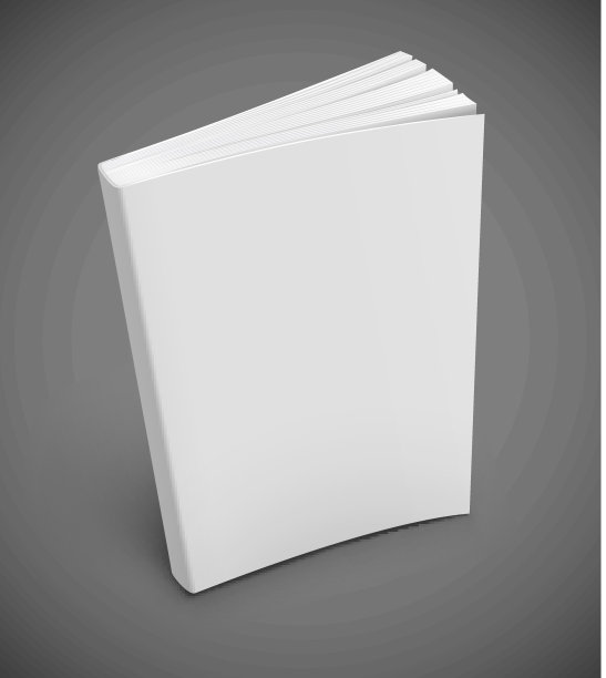 空白白色封面的书图片下载