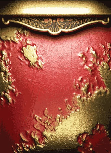 红色背景上的金色图片下载