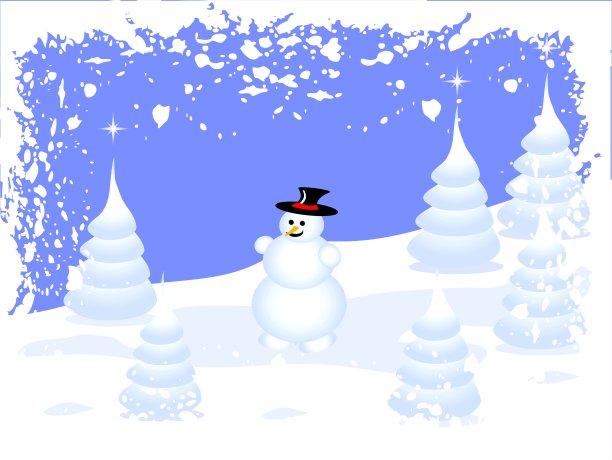 抽象垃圾冬季向量场景图片下载