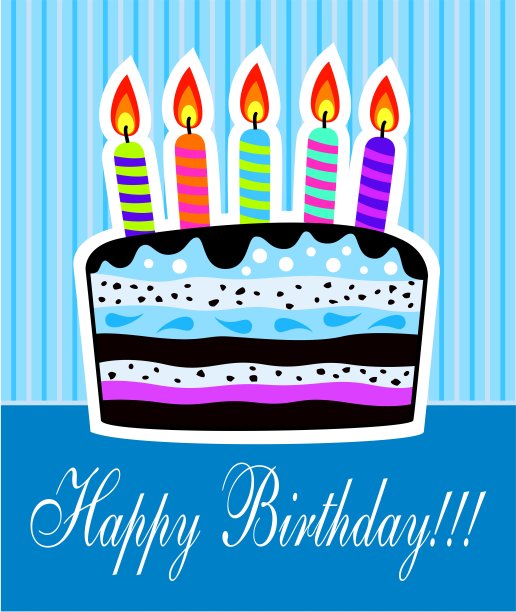 向量的生日蛋糕图片下载