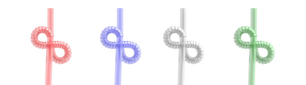 喝吸管无限符号孤立的白色背景。三维演示图片下载