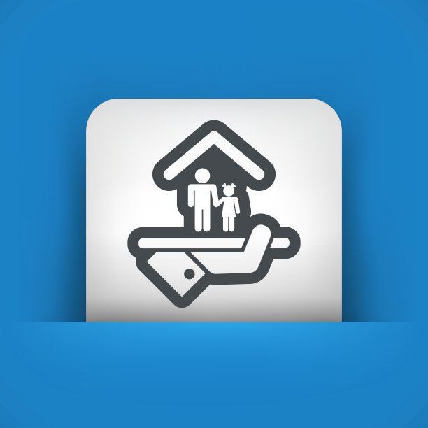 酒店的图标。为孩子们服务。图片下载