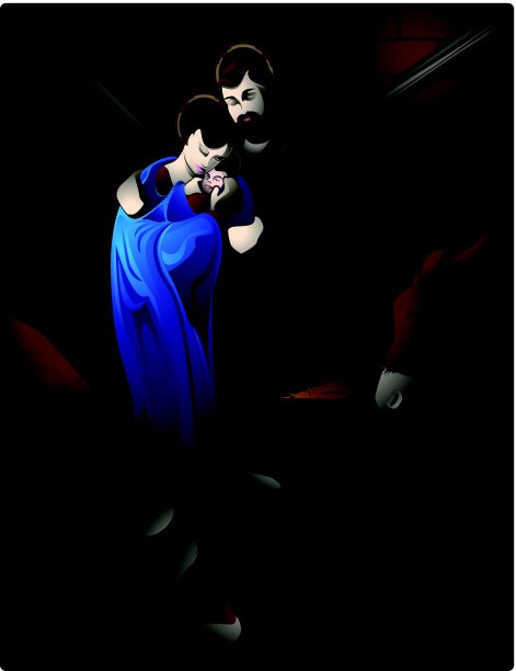 基督诞生的场景。图片下载