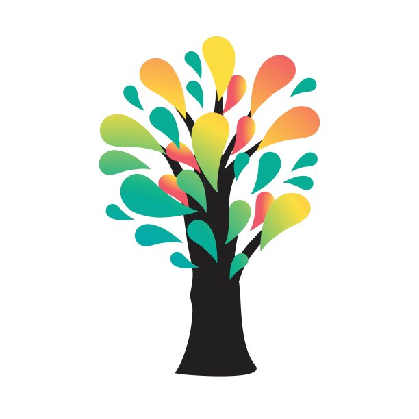 抽象秋天的树图片下载