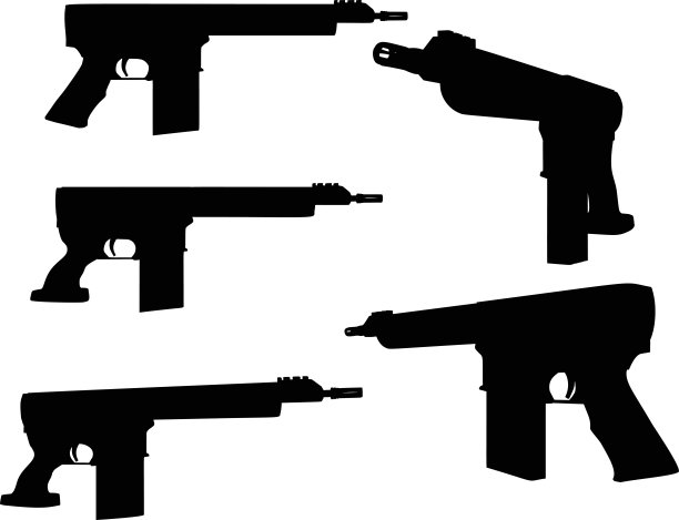 枪的剪影图片下载