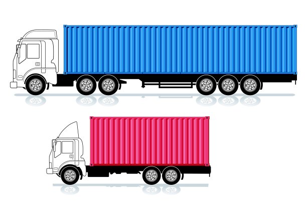 卡车和集装箱图片下载