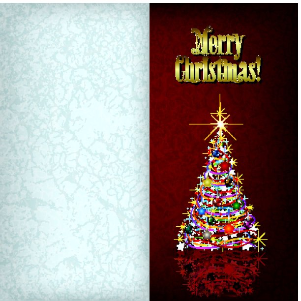 用圣诞树和装饰的圣诞垃圾问候图片下载