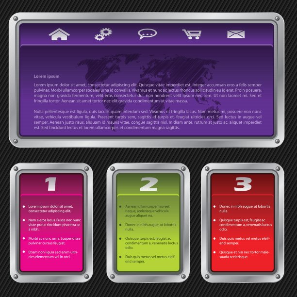 开关形状的网站模板设计图片下载