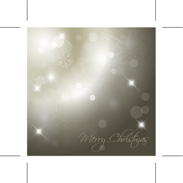 矢量圣诞背景与雪花图片下载