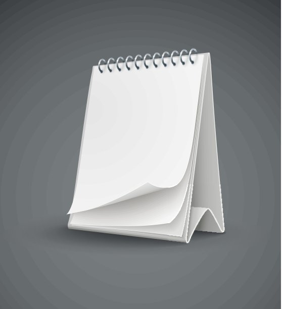 带有空白页的日历模板图片下载