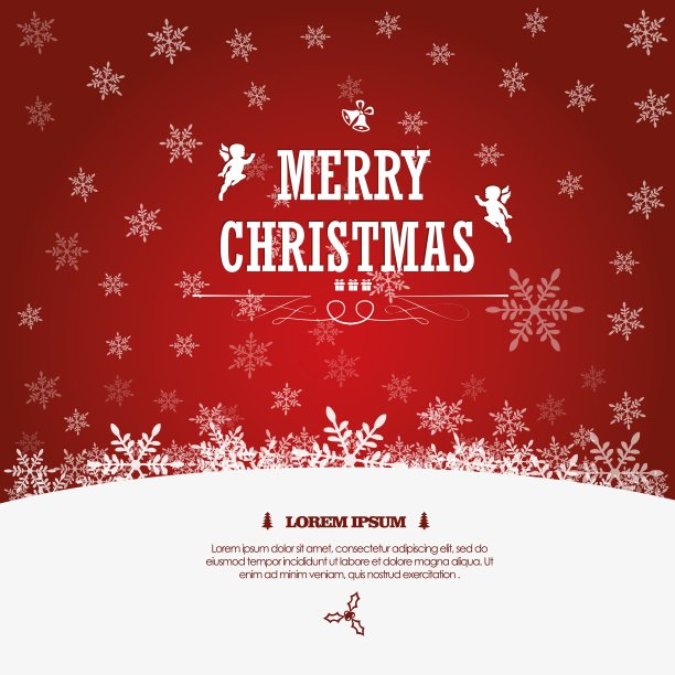 圣诞快乐的复古贺卡和背景图片下载