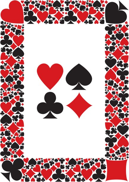 纸牌的套边图片下载