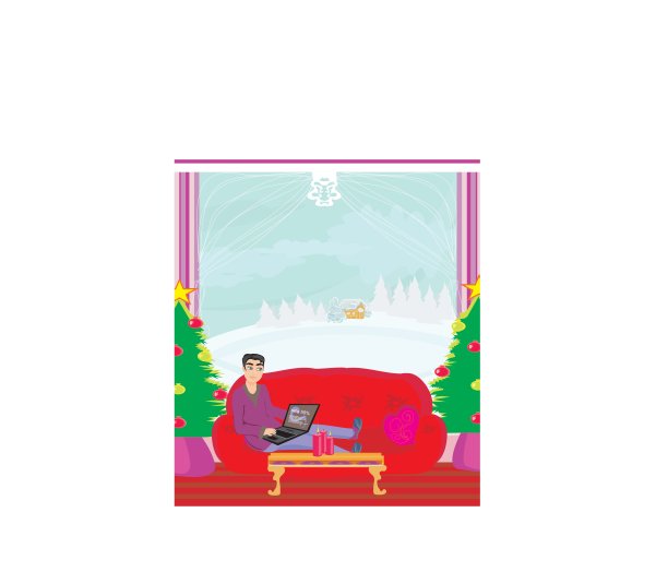 圣诞节的网上购物图片下载