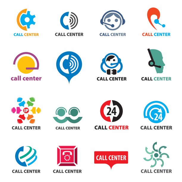 大型矢量logo呼叫中心图片下载
