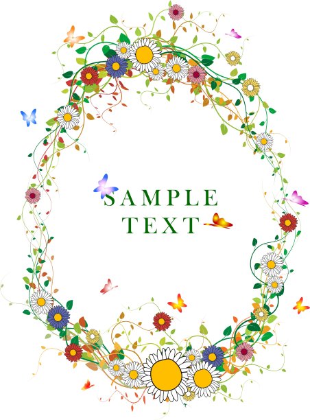 椭圆形树叶背景图片下载