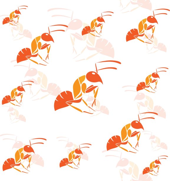 无缝壁纸蚂蚁。图片下载