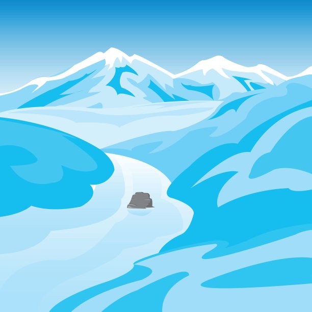 冬天有山有水图片下载