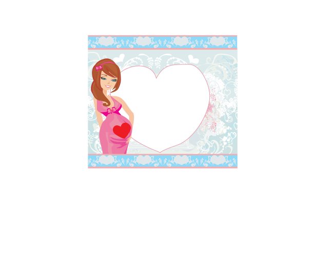 孕妇的抽象背景-婴儿送礼卡图片下载