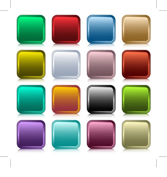 Web按钮方块图片下载