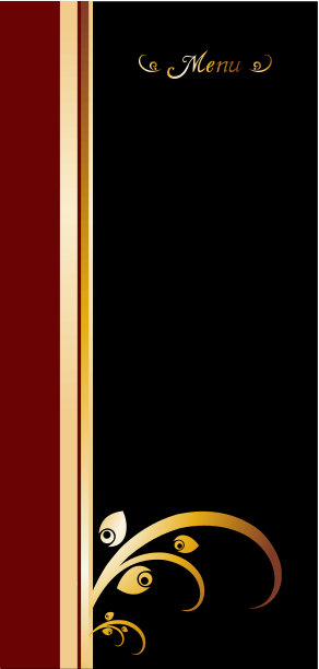 复古菜单封面设计图片下载