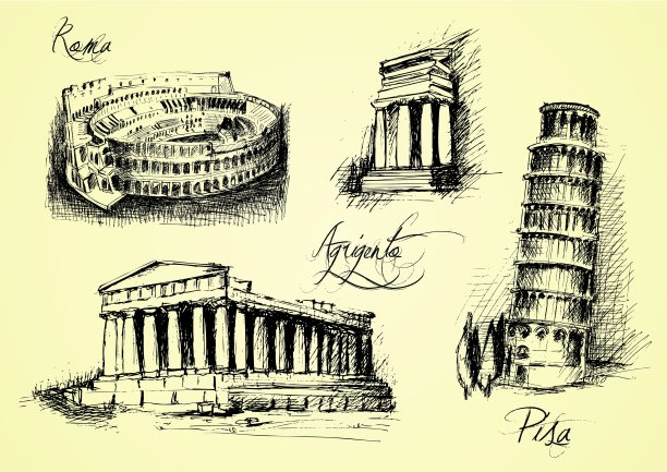 意大利建筑符号图片下载