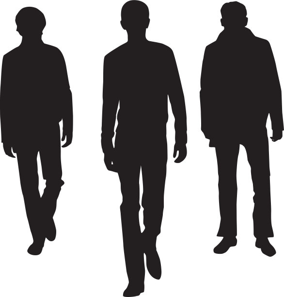 轮廓时尚男人图片下载