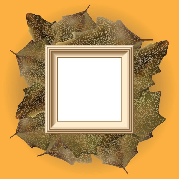 秋叶框架图片下载