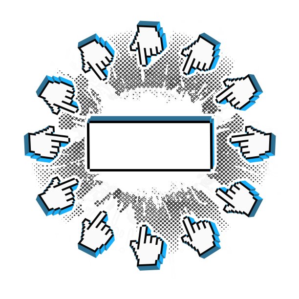 指针垃圾像素帧图片下载