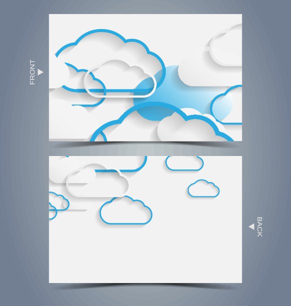 优雅的名片设计模板图片下载